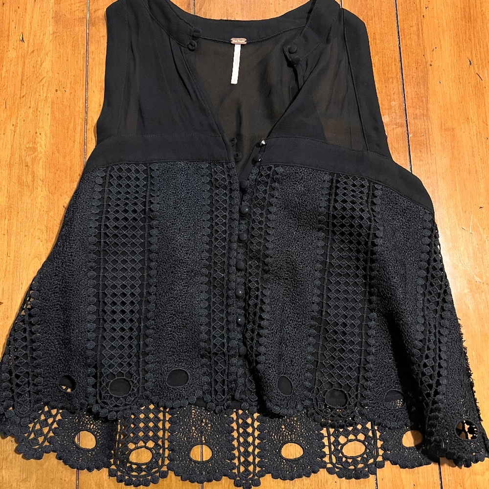 Free People Black Tanktop | Size S